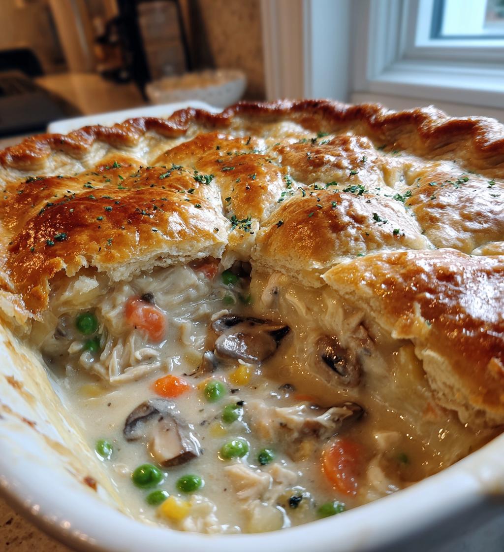 Hühnchen-Pot-Pie-Auflauf