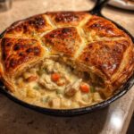 Hühnchen-Pot-Pie aus der Pfanne