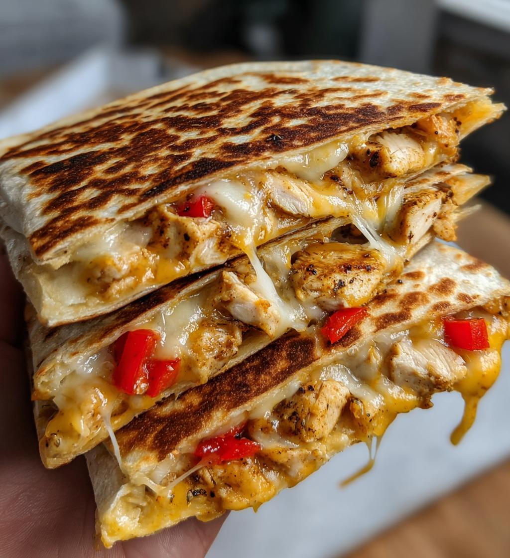Hähnchen-Quesadillas aus der Heißluftfritteuse - detail 1