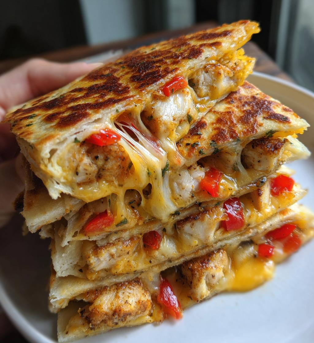 Hähnchen-Quesadillas aus der Heißluftfritteuse