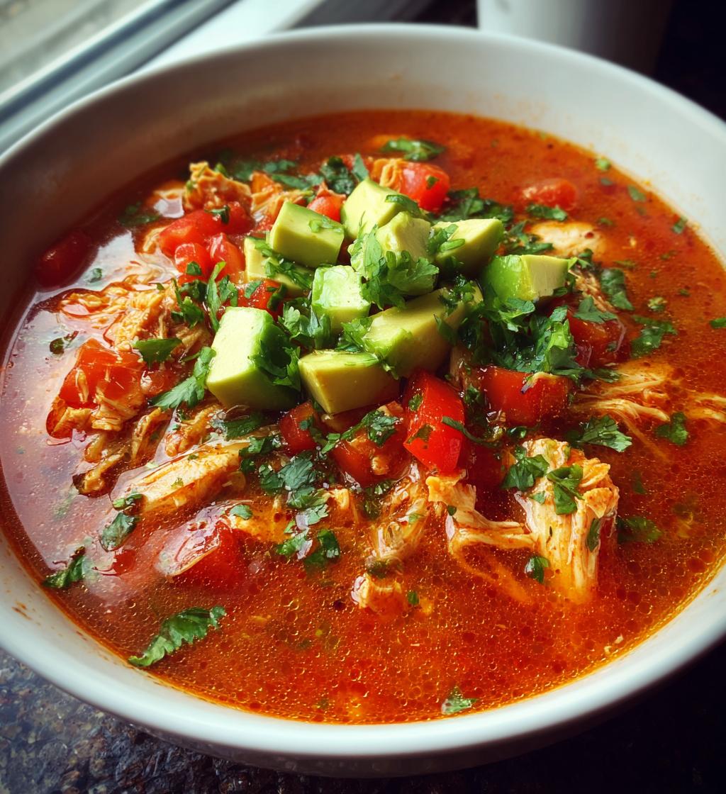Hühnchen-Tortilla-Suppe