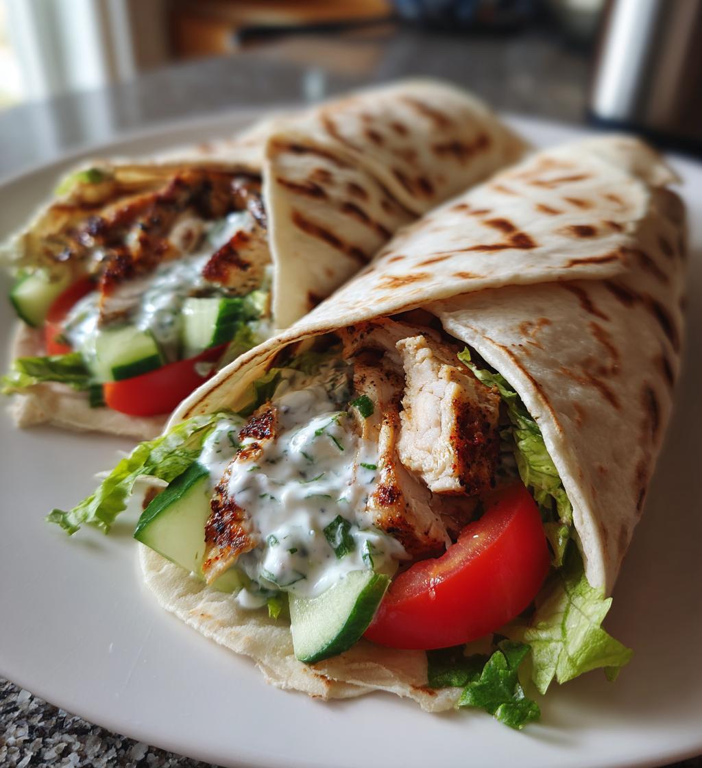 Hühnchen-Wraps