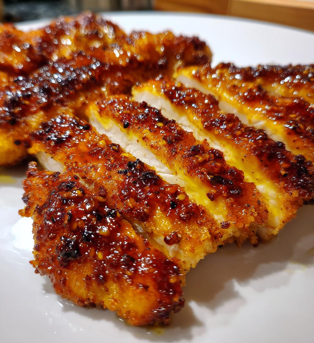 Hühnchen mit Honig-Senf-Glasur