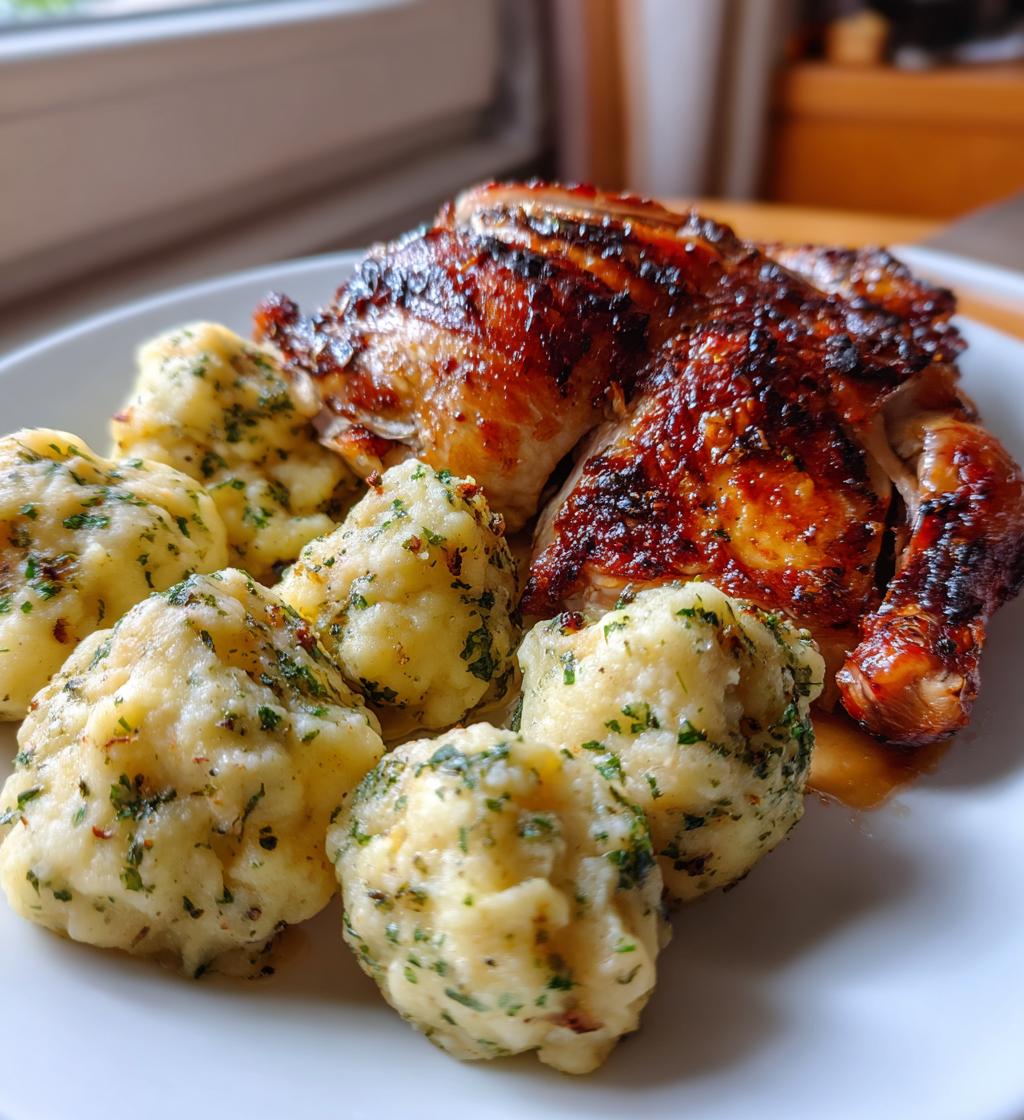 Hühnchen mit Knödel - detail 1