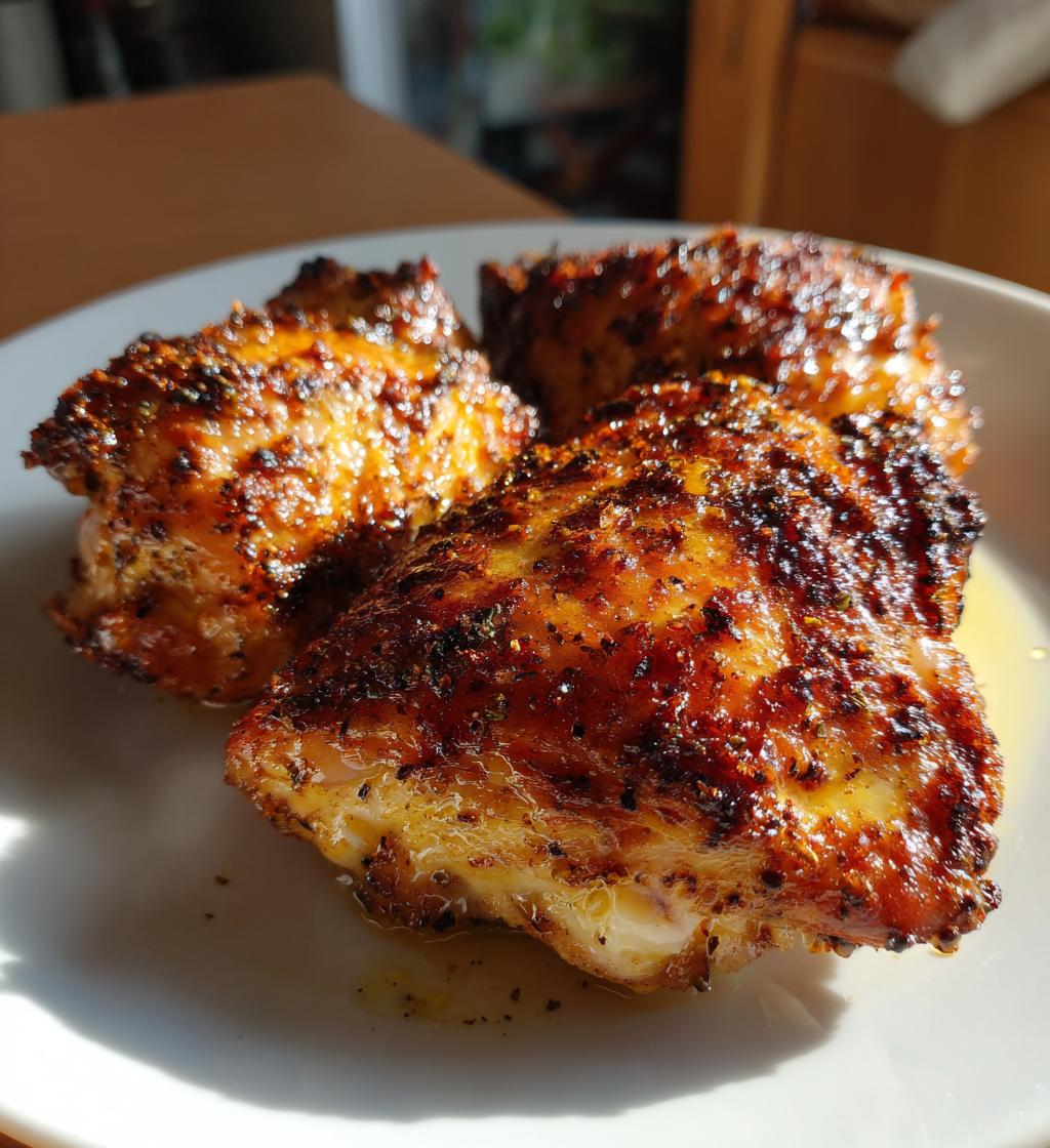 Hähnchenschenkel aus der Heißluftfritteuse