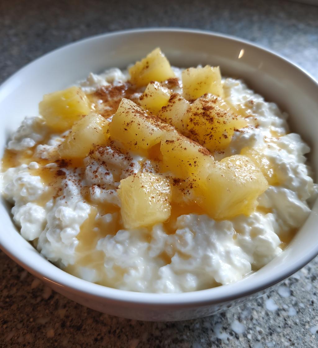 Hüttenkäse mit Ananas - detail 1