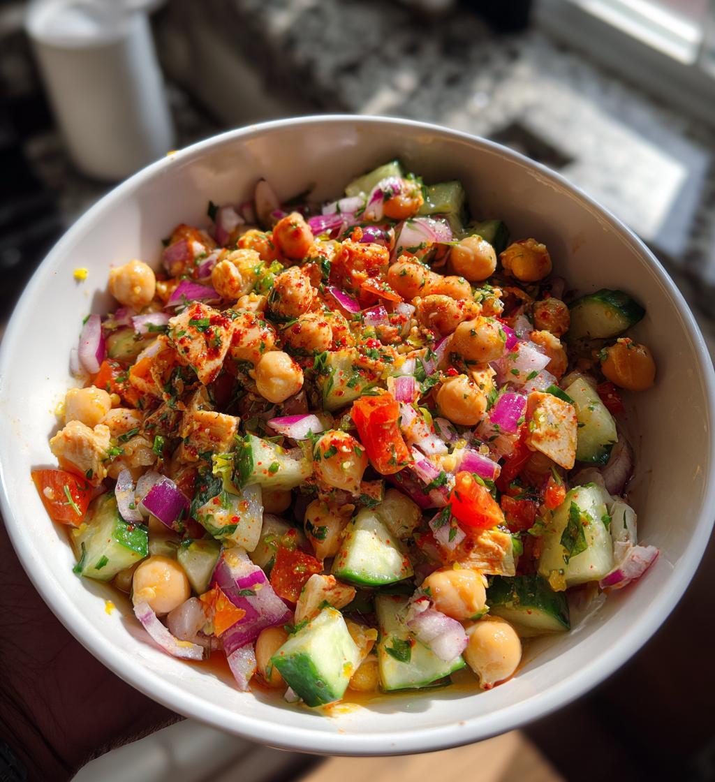 Kichererbsen-Hühnchen-Salat (Vegan) - detail 1