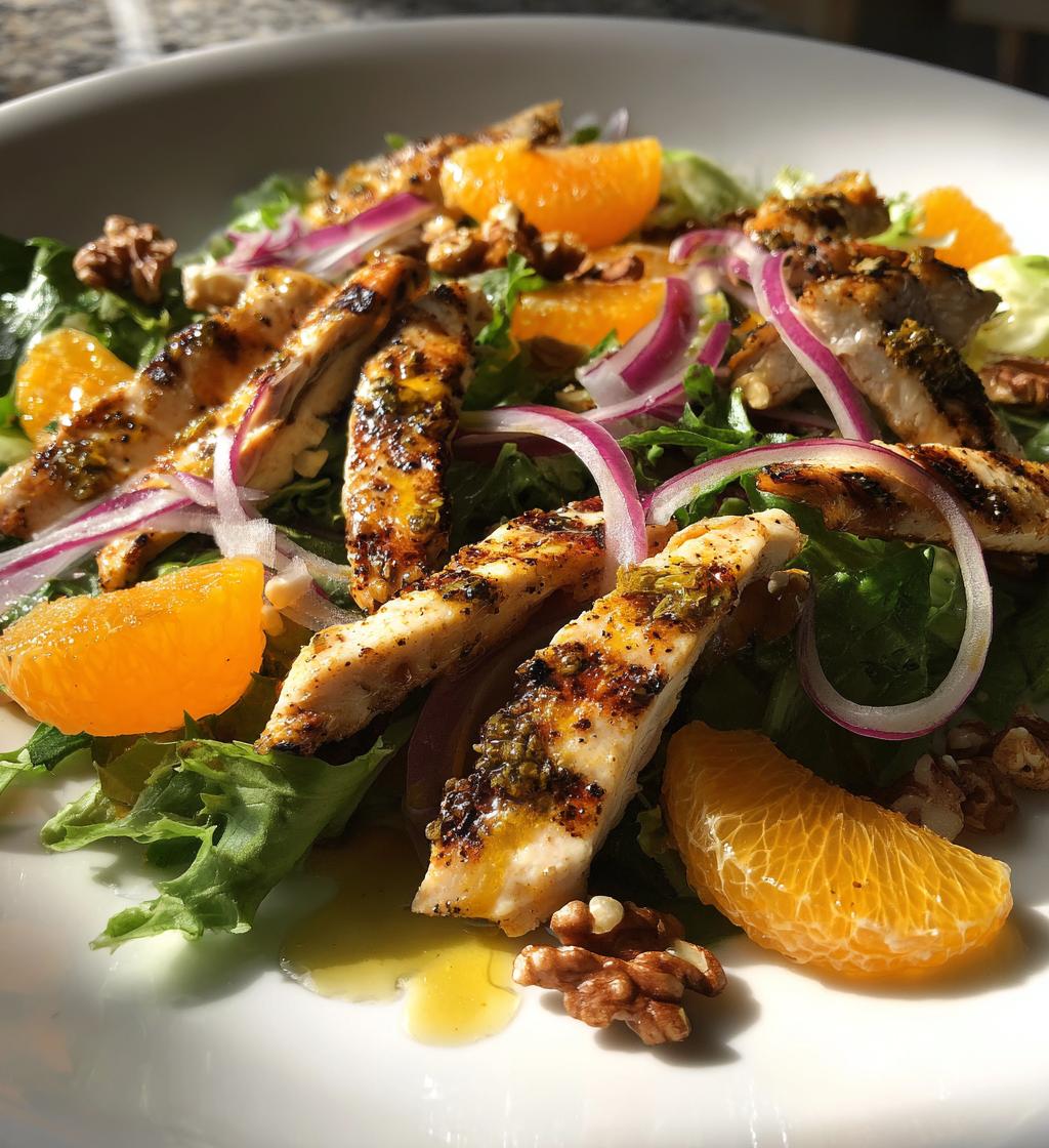 Mandarinen-Hühnchen-Salat