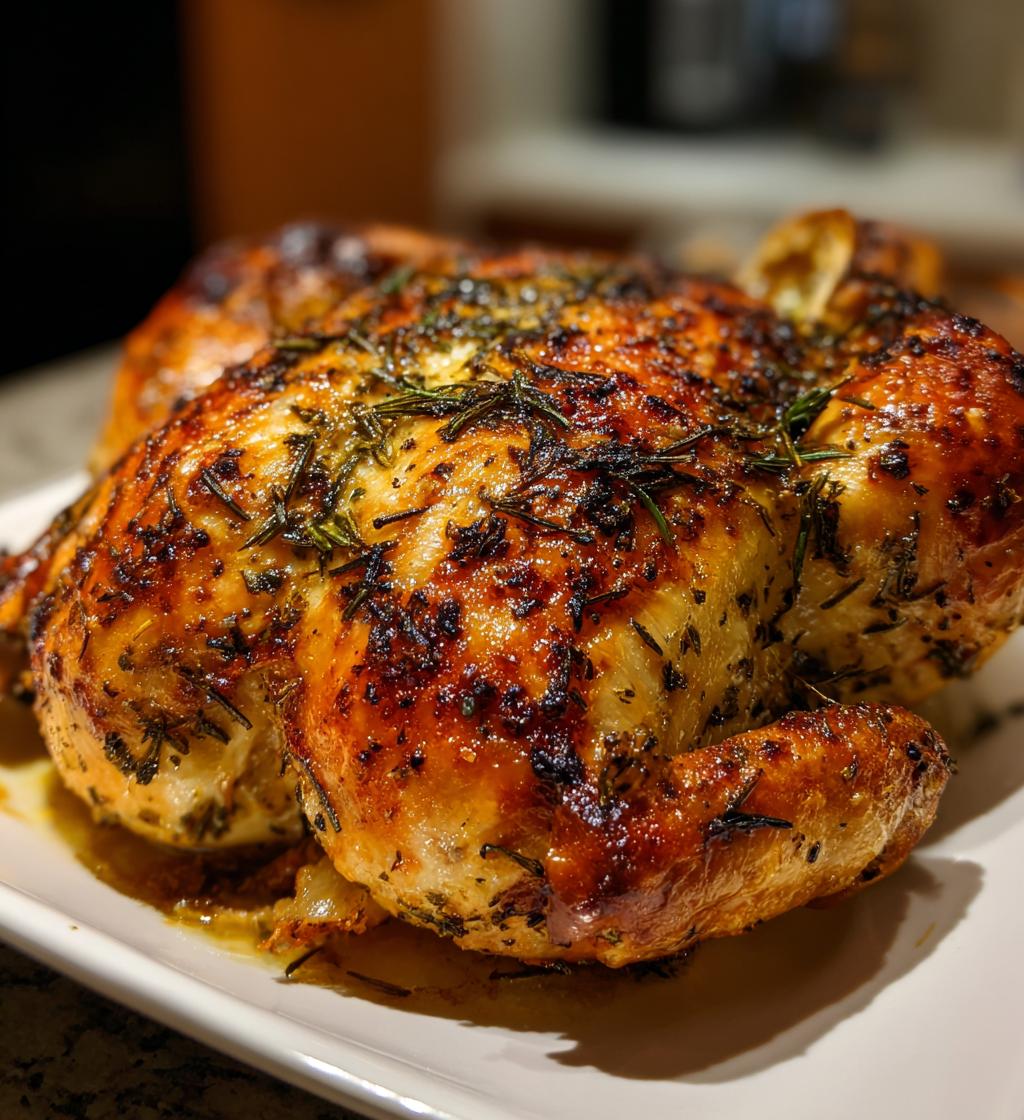 Ofen-gebackenes Kräuterhähnchen