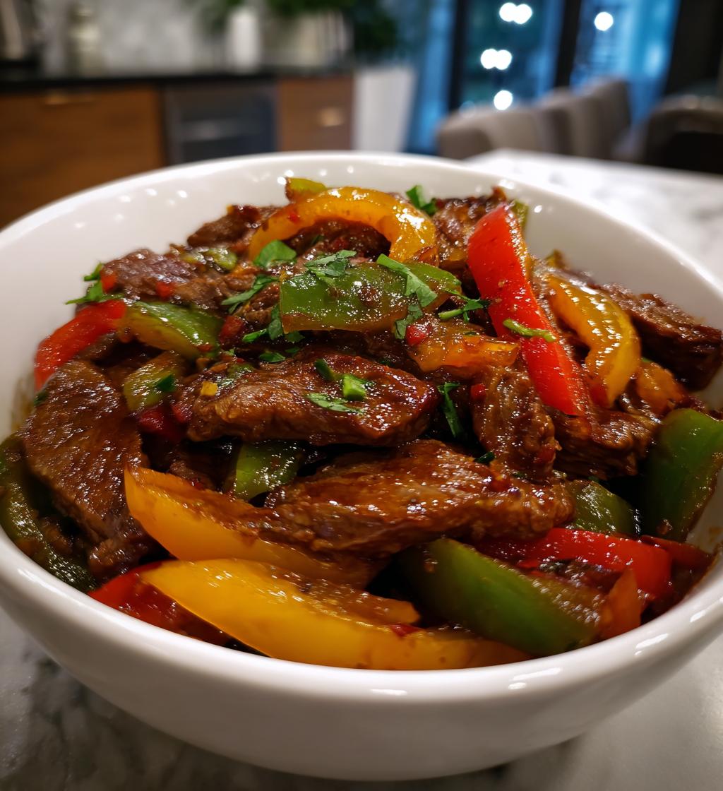 Paprika-Rindfleisch-Pfanne