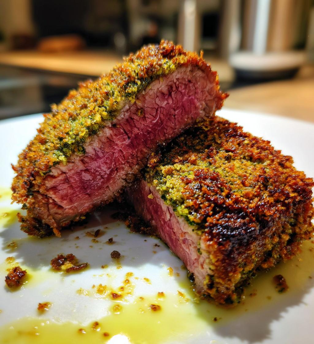 Pesto-Krustiertes Steak