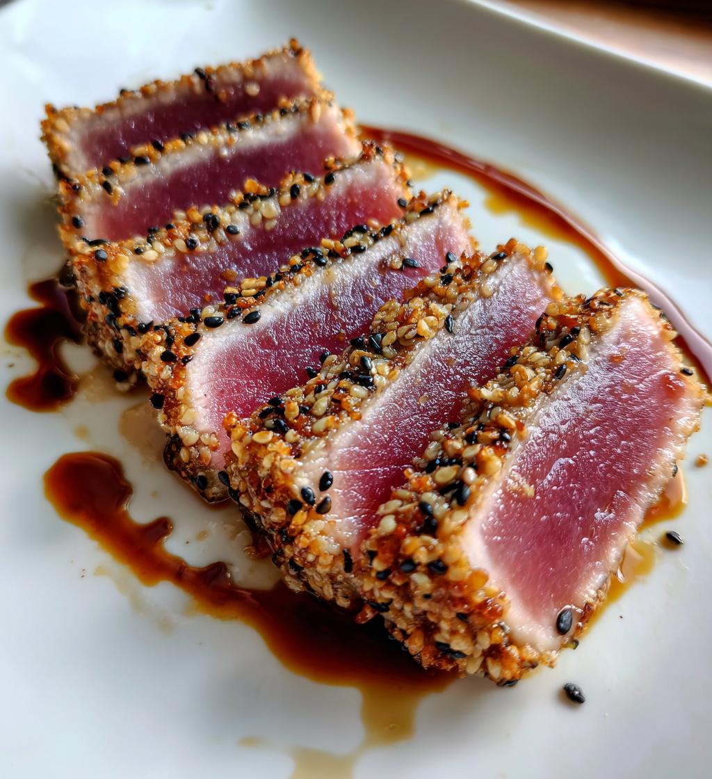 Seared Ahi Tuna with Sesame Crust - detail 1