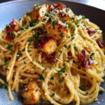 Spaghetti Carbonara mit Hähnchen