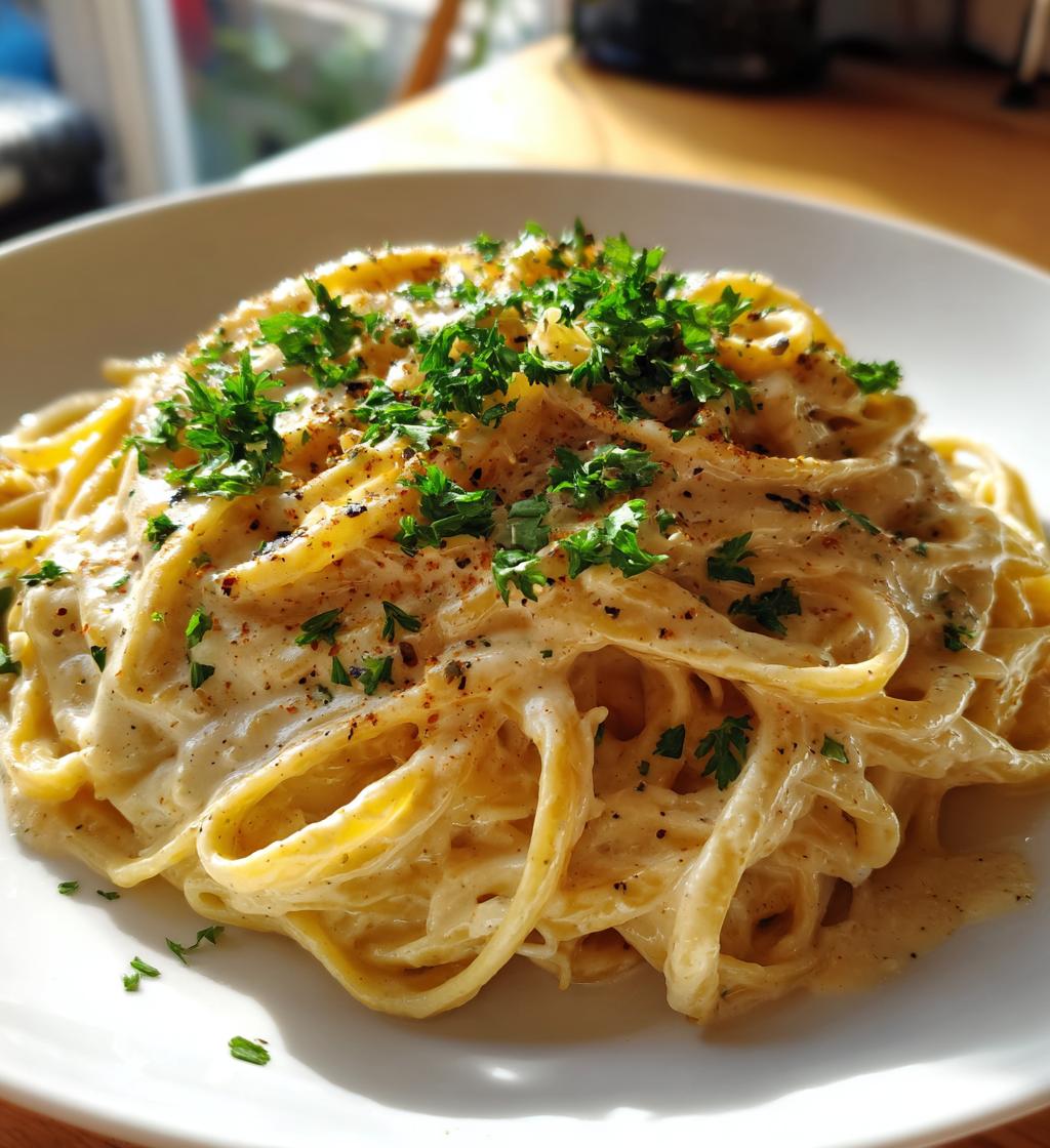 Vegane Alfredo-Pasta - detail 1