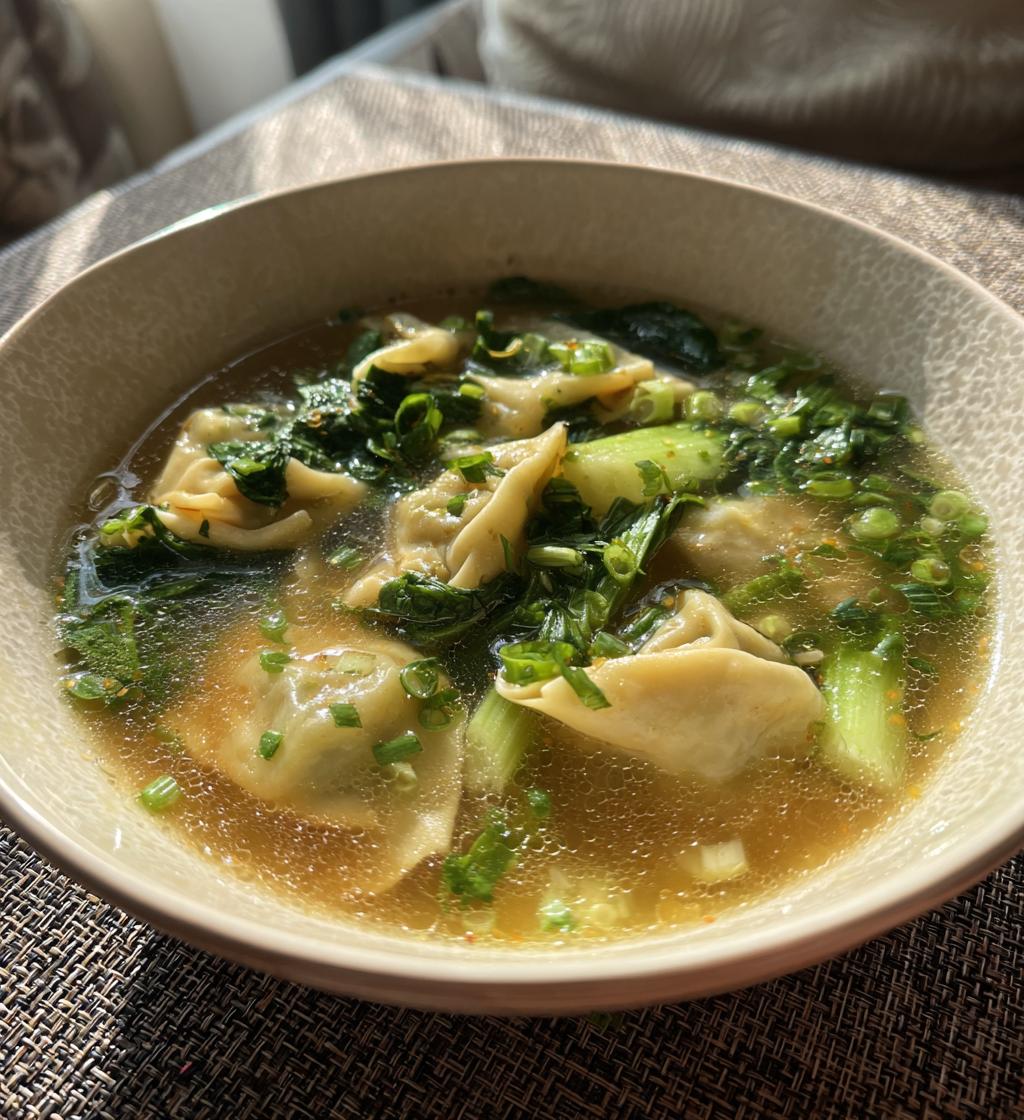 Wonton-Suppe - detail 1