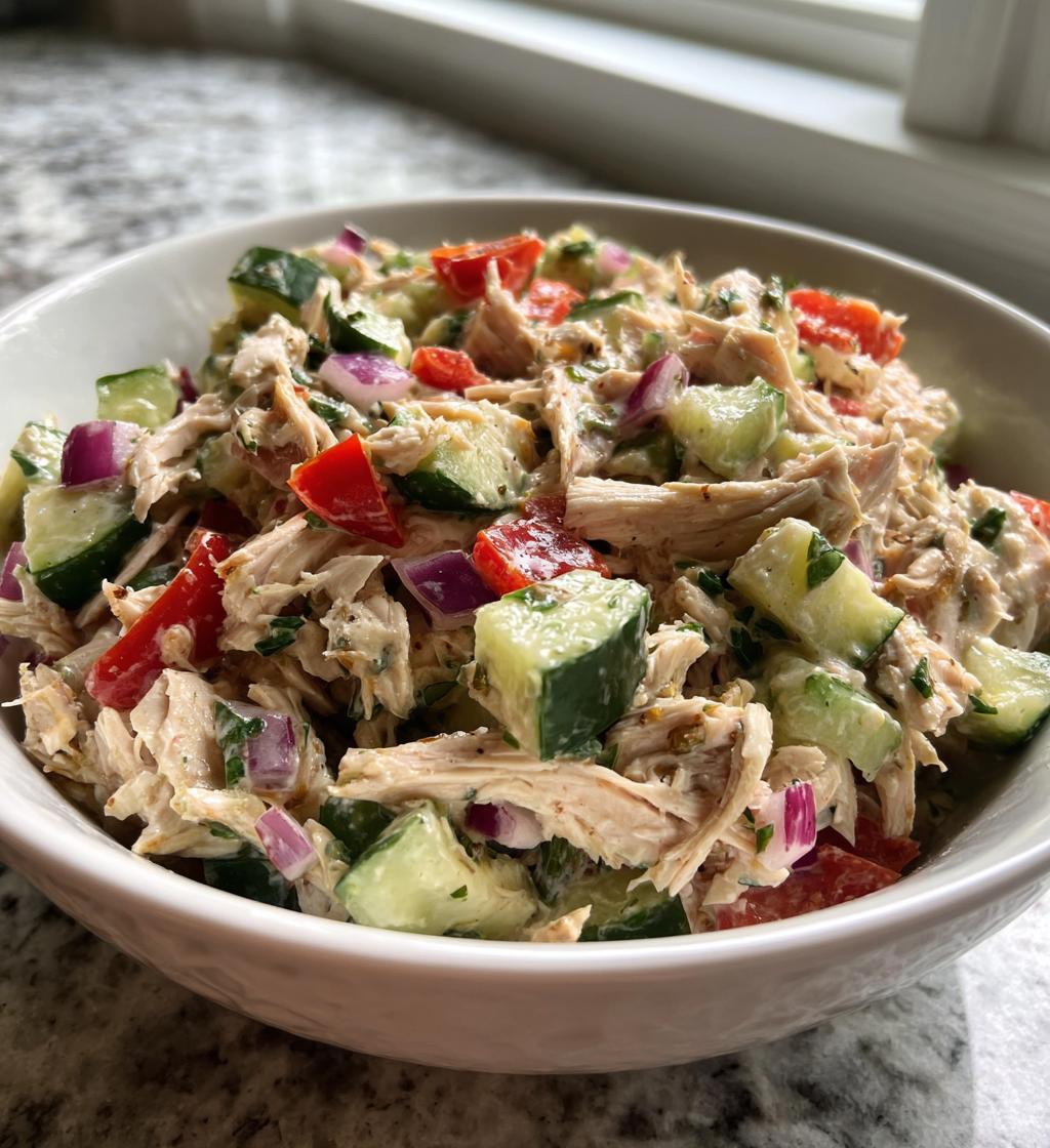 Zerrissener Hühnersalat nach Bethenny Frankel