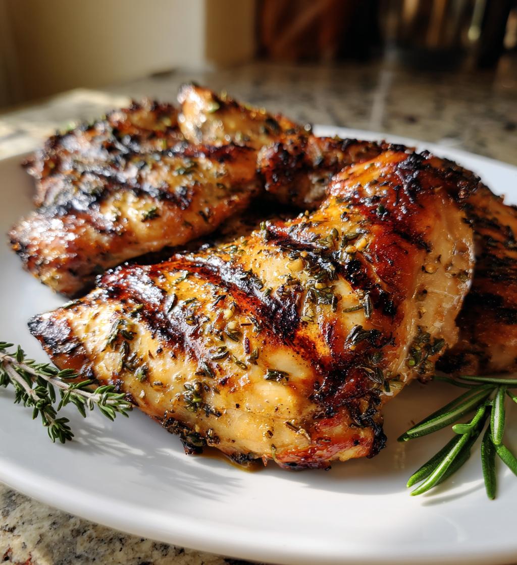 Zitronen-Kräuter-gegrilltes Hähnchen - detail 1