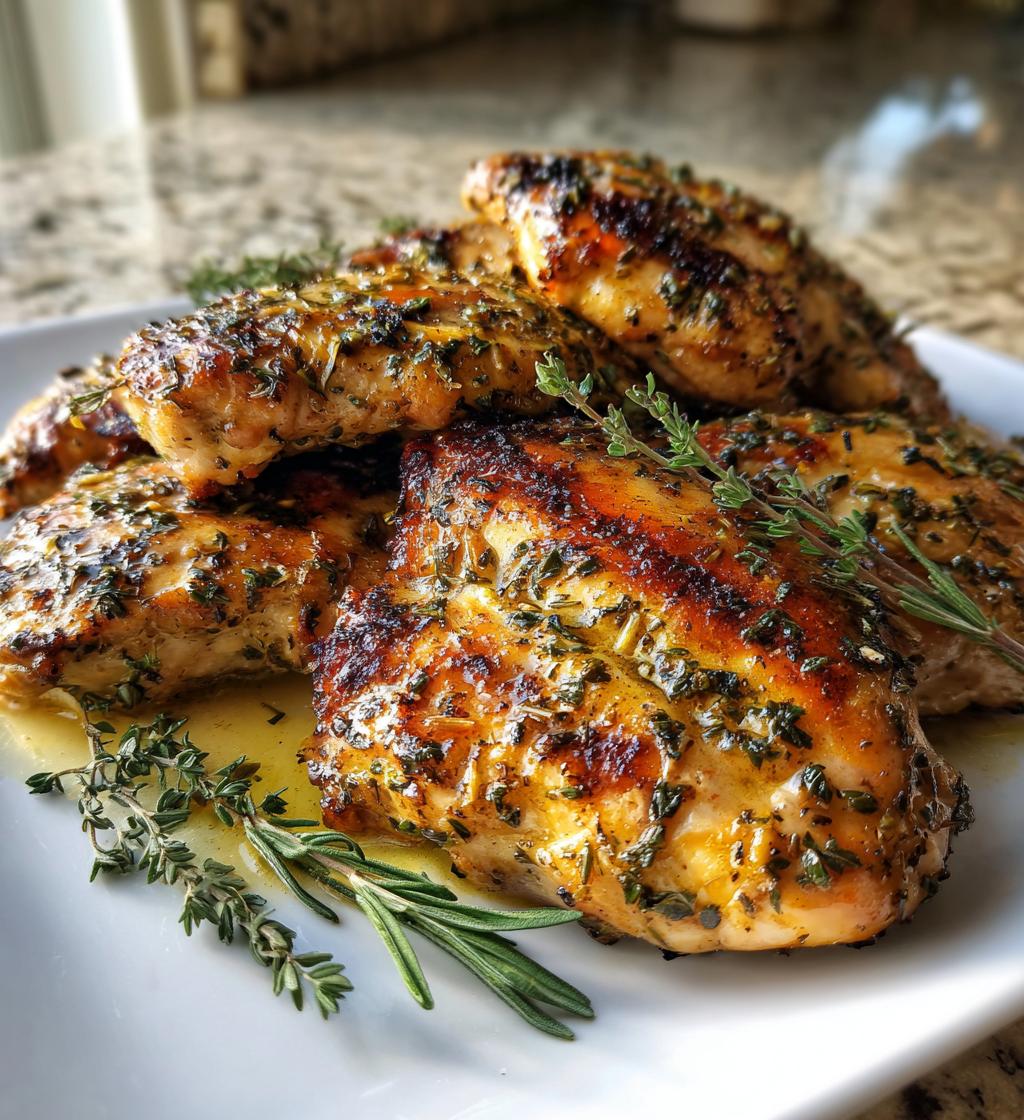 Zitronen-Kräuter-gegrilltes Hähnchen