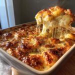 Überbackene Hähnchen-Kartoffelauflauf