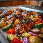 BBQ Hähnchen Blechgericht