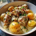 Cremiges Kartoffel-Hühnchen aus dem Slow Cooker