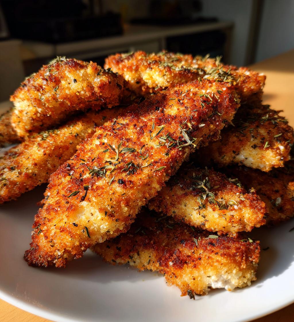 Crispy Herb-Crusted Chicken Tenderloins