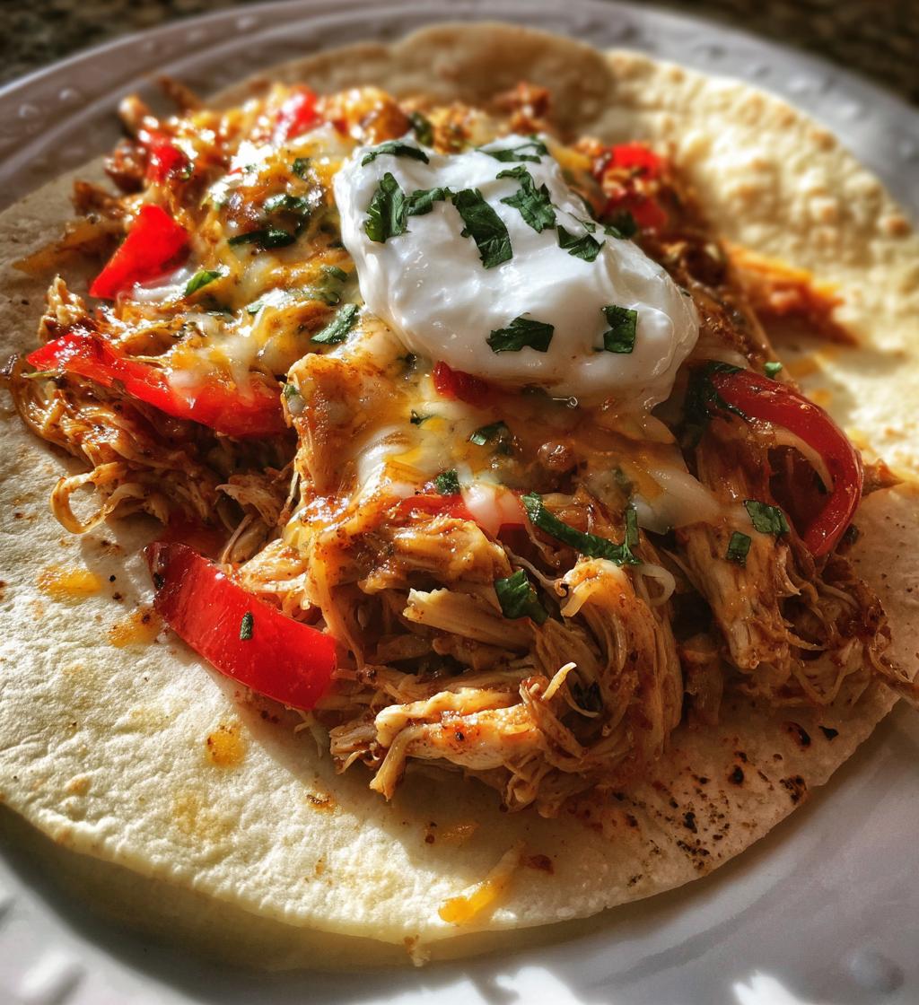 Crock Pot Hähnchen Tacos