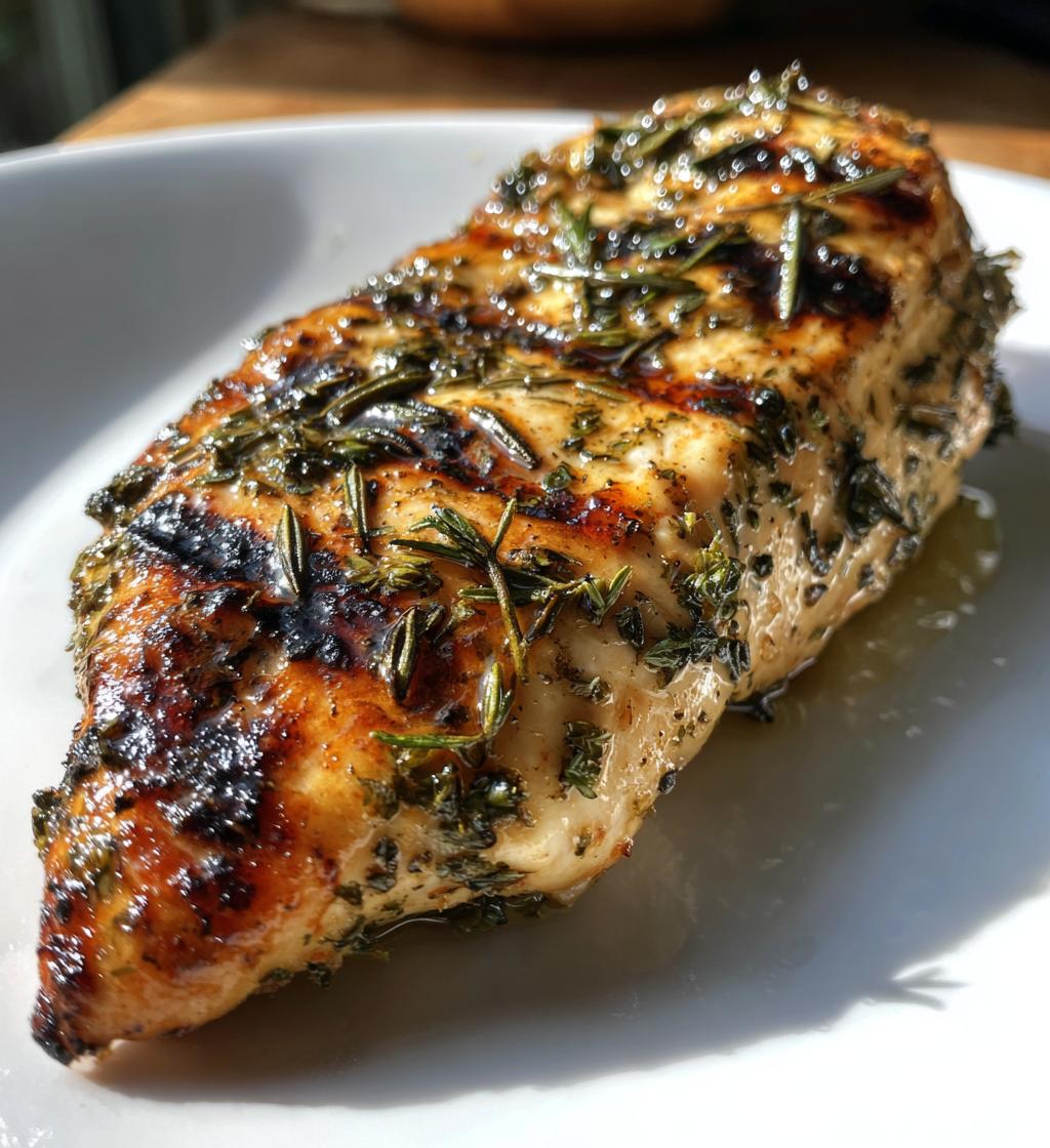 Gegrillte Zitronen-Kräuter-Hähnchenbrust