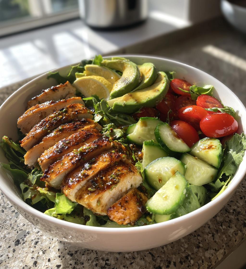 Gegrillter Hähnchen-Avocado-Salat - detail 1