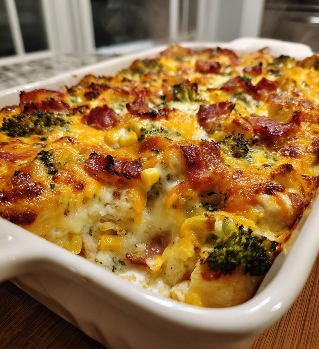 Hühnchen-Bacon-Ranch-Auflauf - detail 1