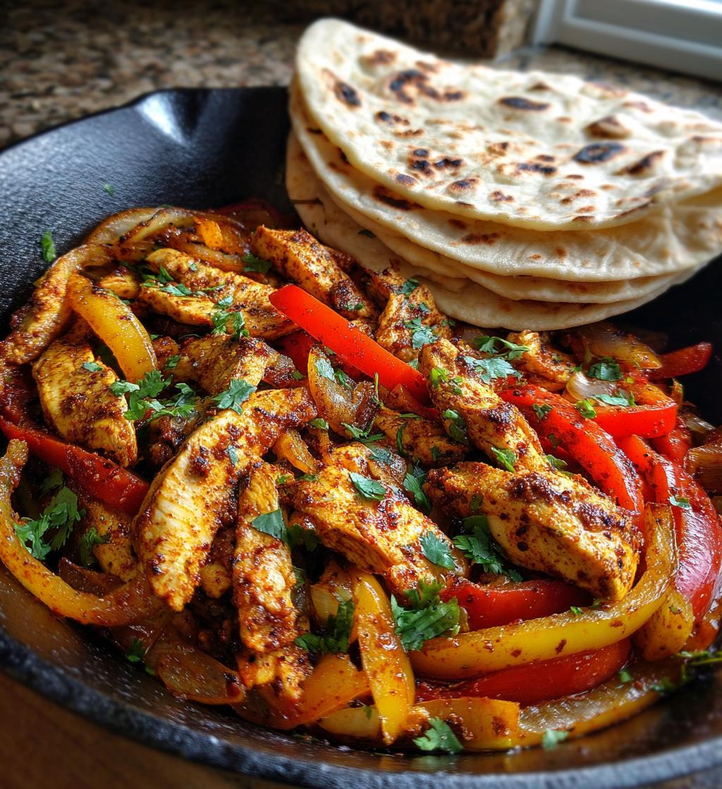 Hühnchen-Fajitas