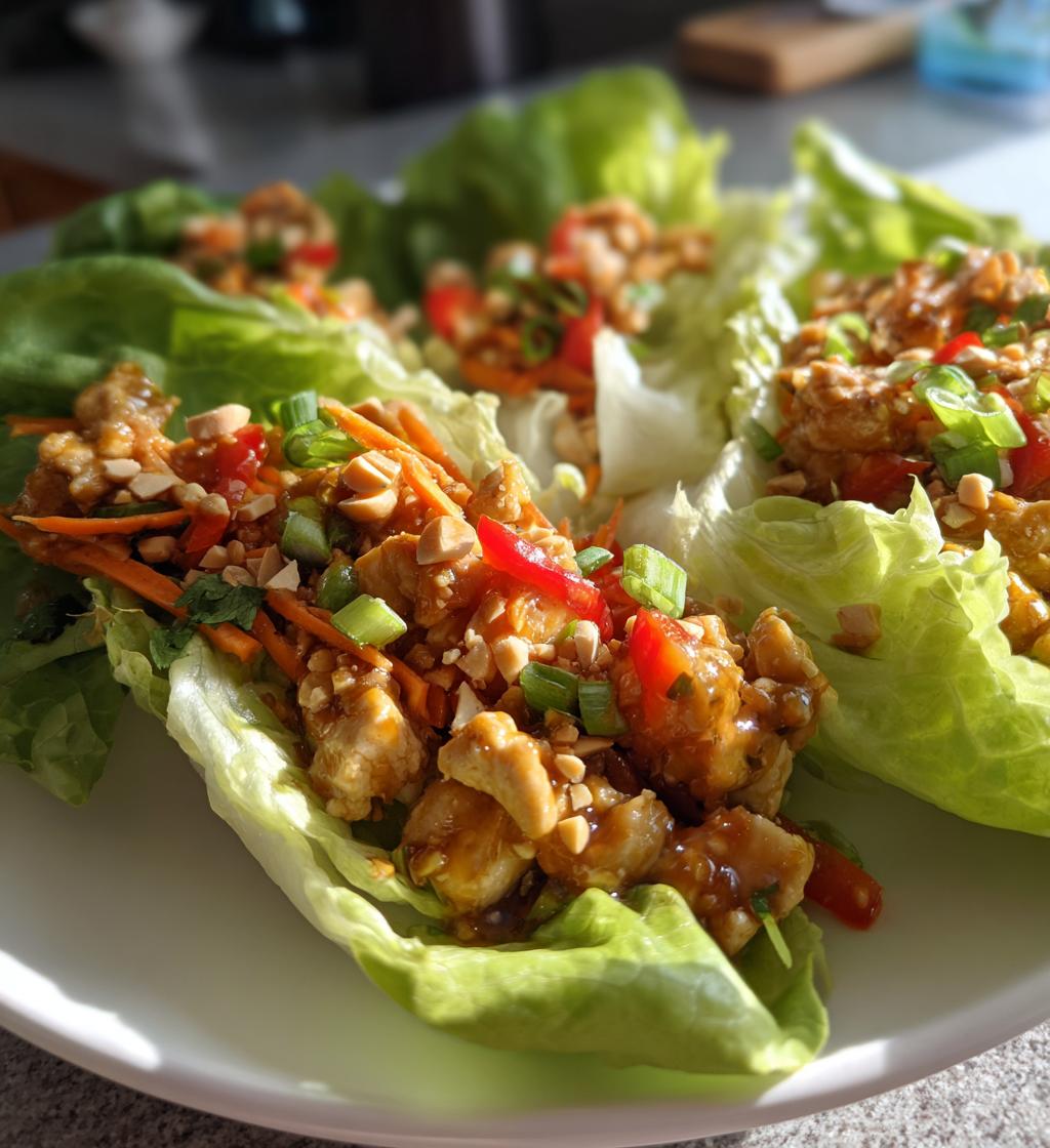 Hühnchen-Lettuce-Wraps