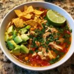 Hühnchen-Tortilla-Suppe