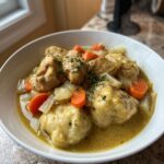 Hühnchen und Knödel aus dem Slow Cooker