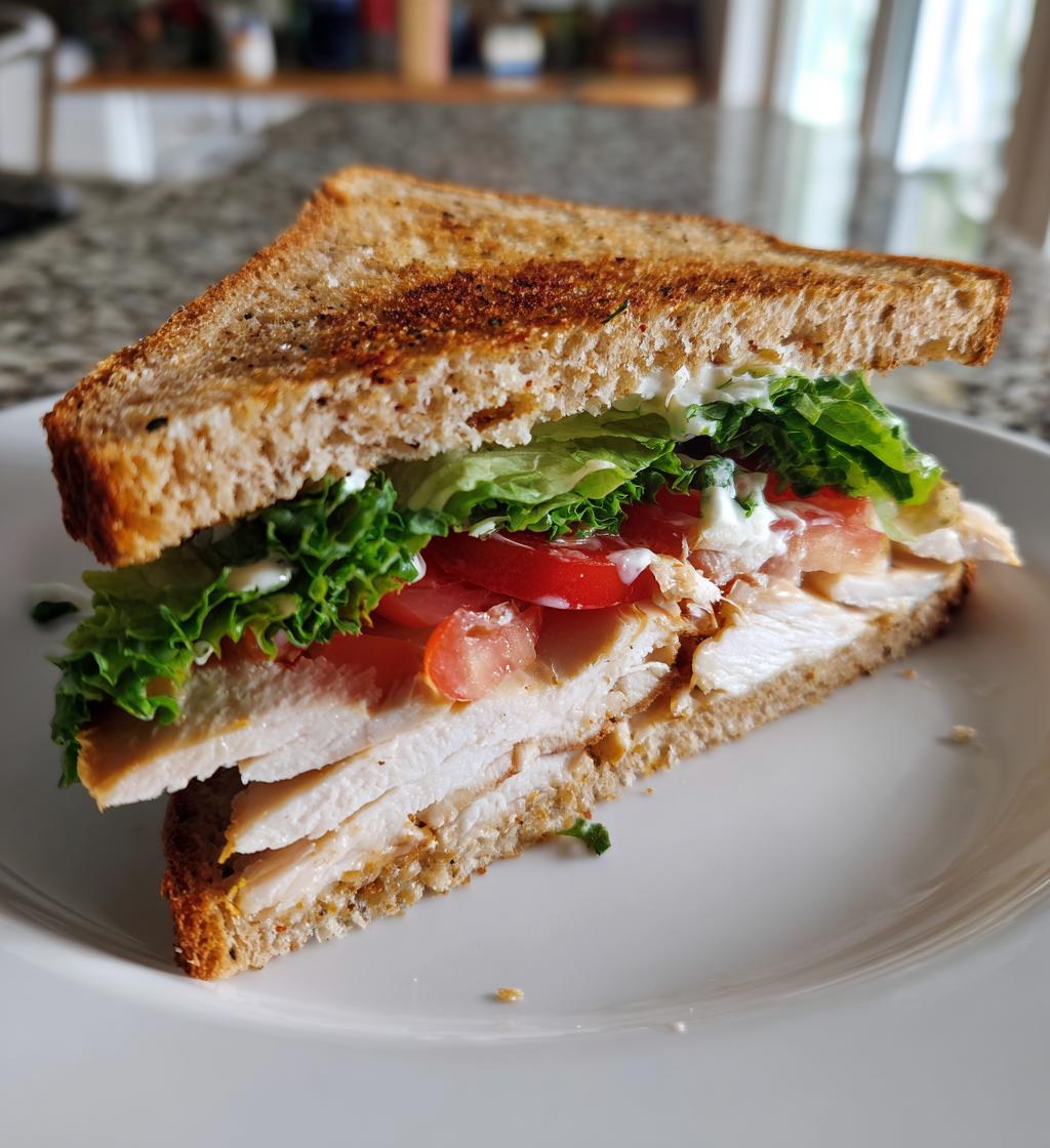 Klassisches Hähnchen-Sandwich