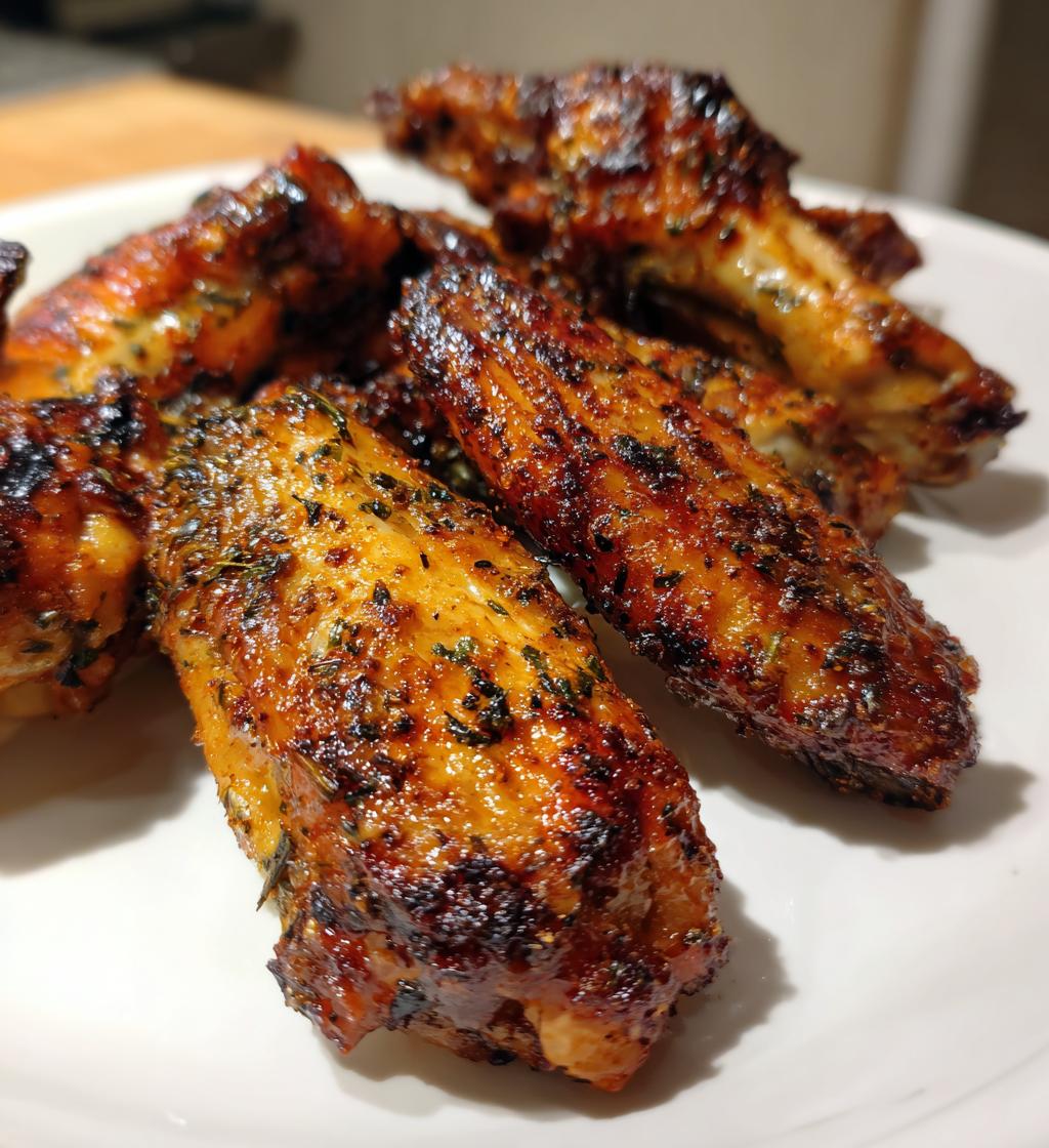 Krosse Hähnchenflügel aus der Heißluftfritteuse