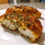 Kräuterkruste gebackenes Hähnchen