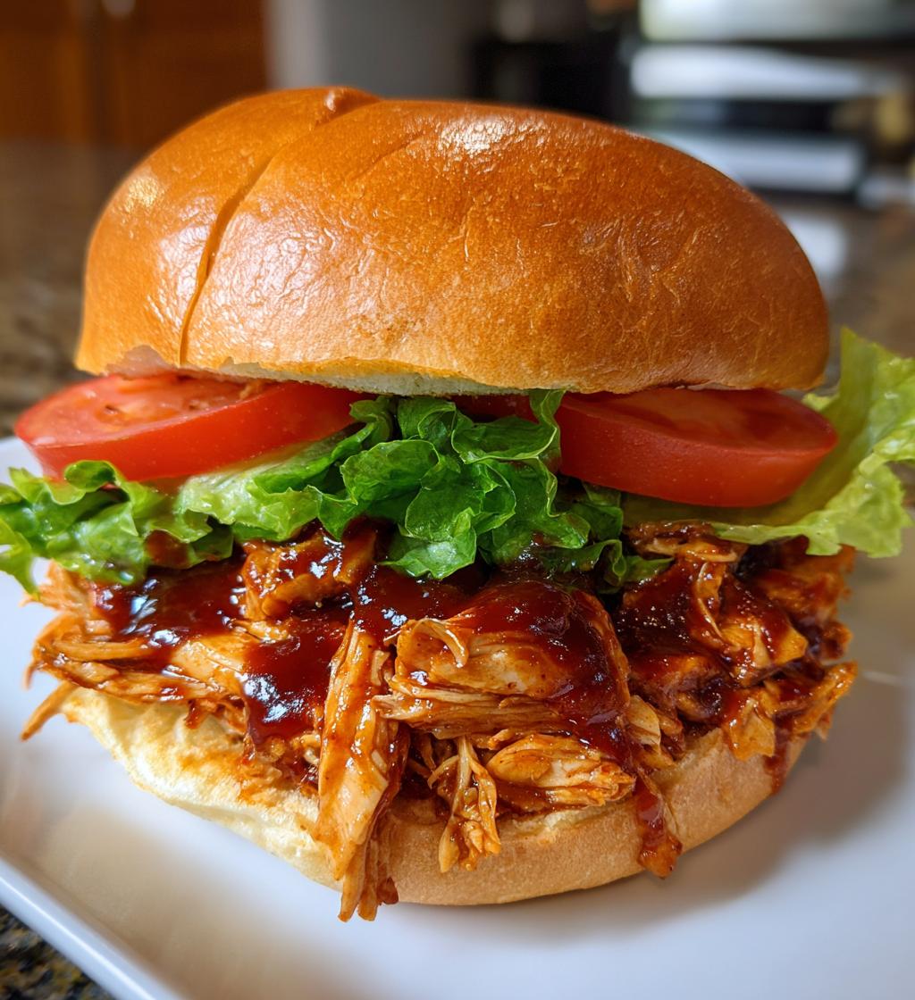 Pulled Chicken Sandwiches