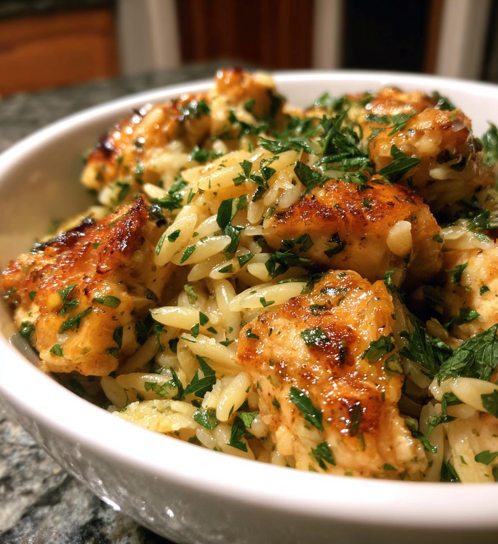 Zitronen-Kräuter-Orzo-Hühnchen - detail 1