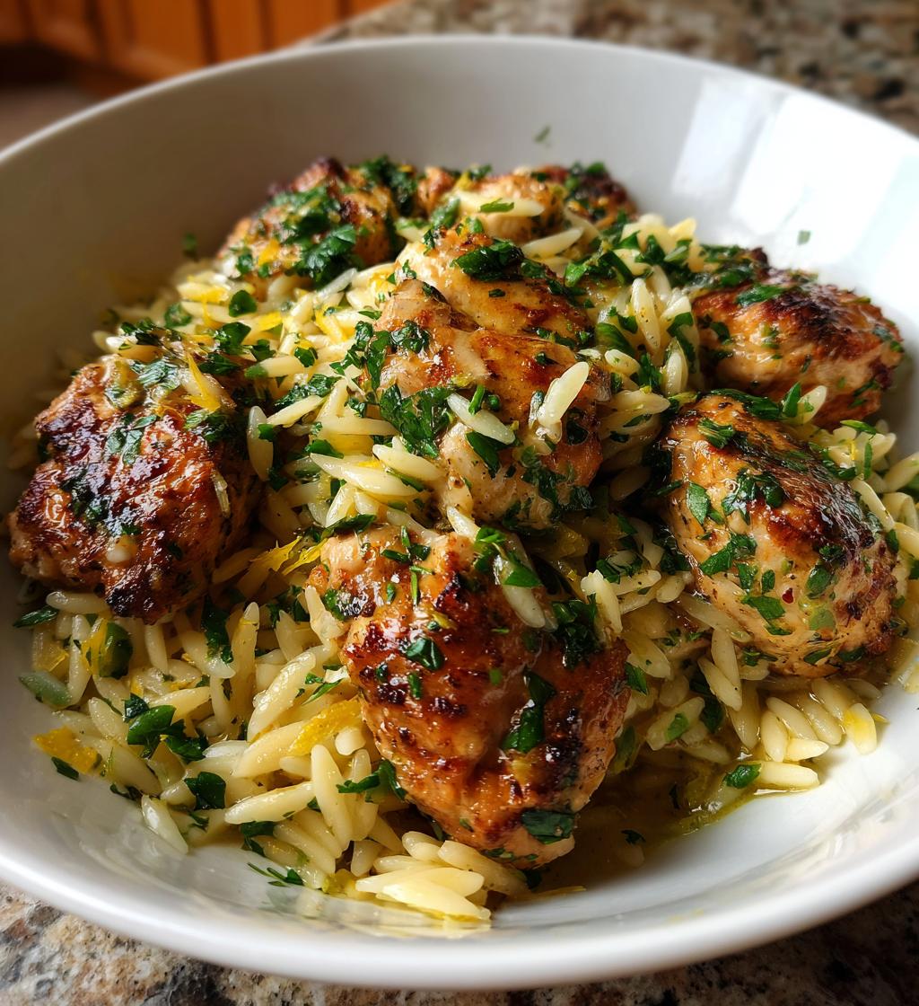 Zitronen-Kräuter-Orzo-Hühnchen - detail 2