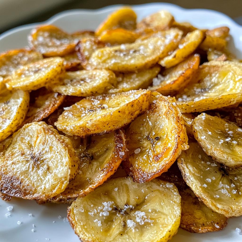 air fryer banana chips - detail 1