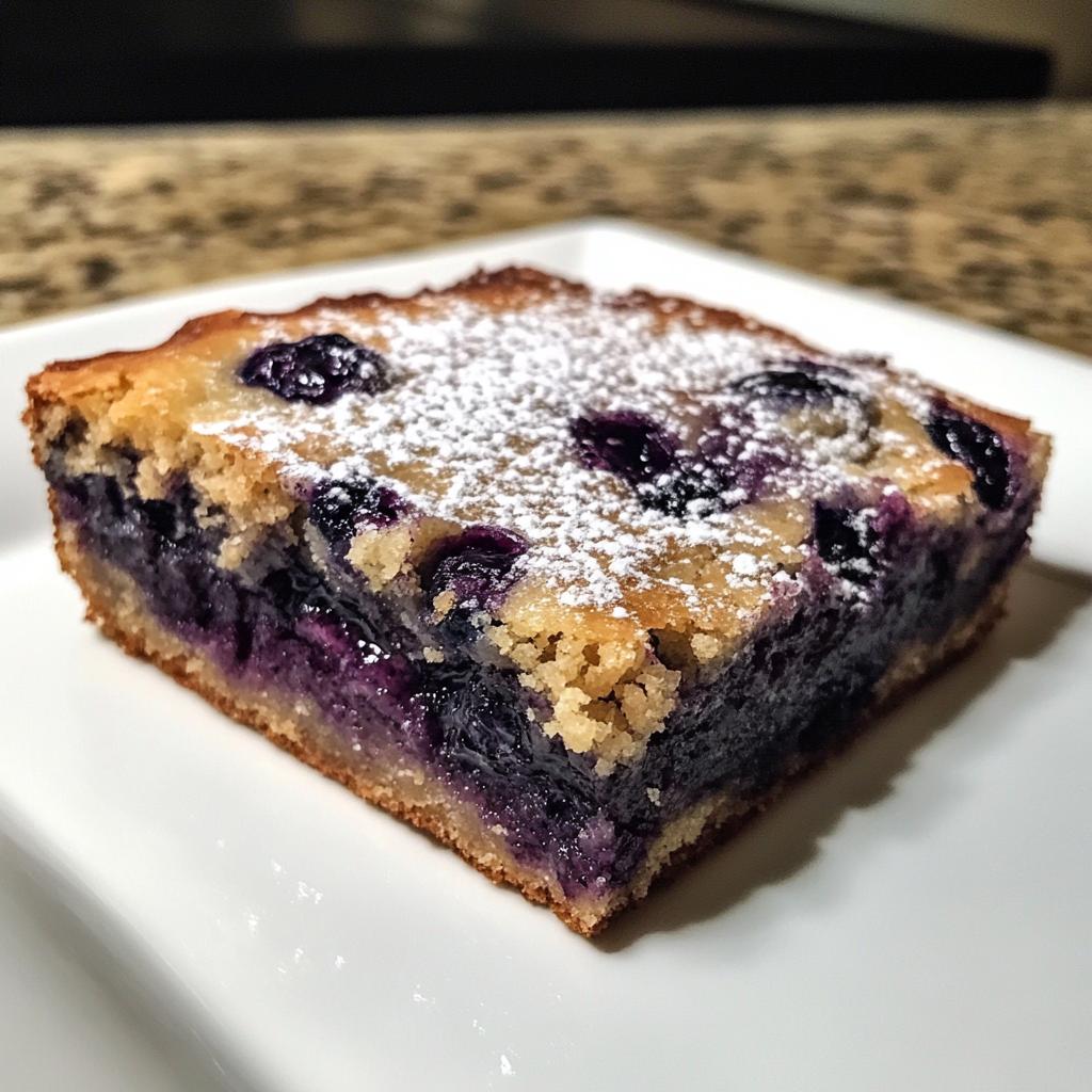 blueberry blondies - detail 1