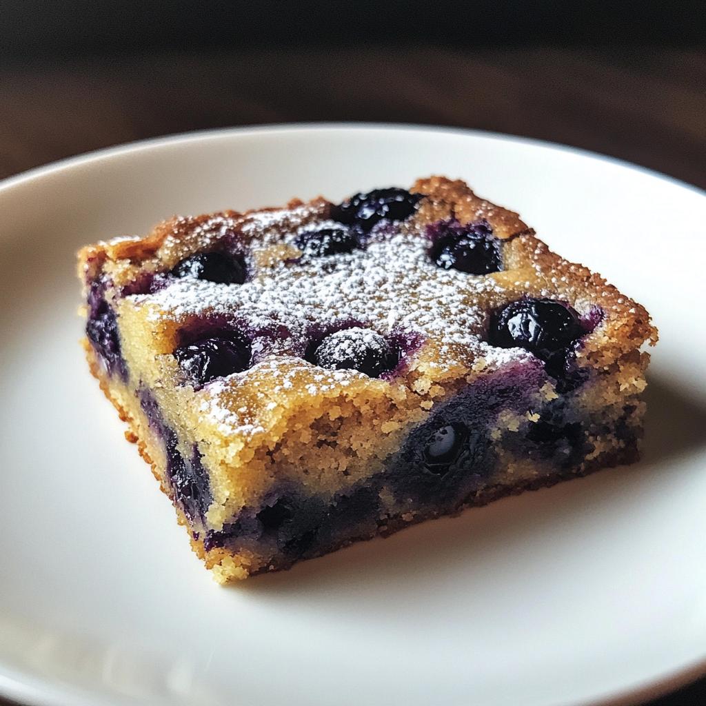blueberry blondies