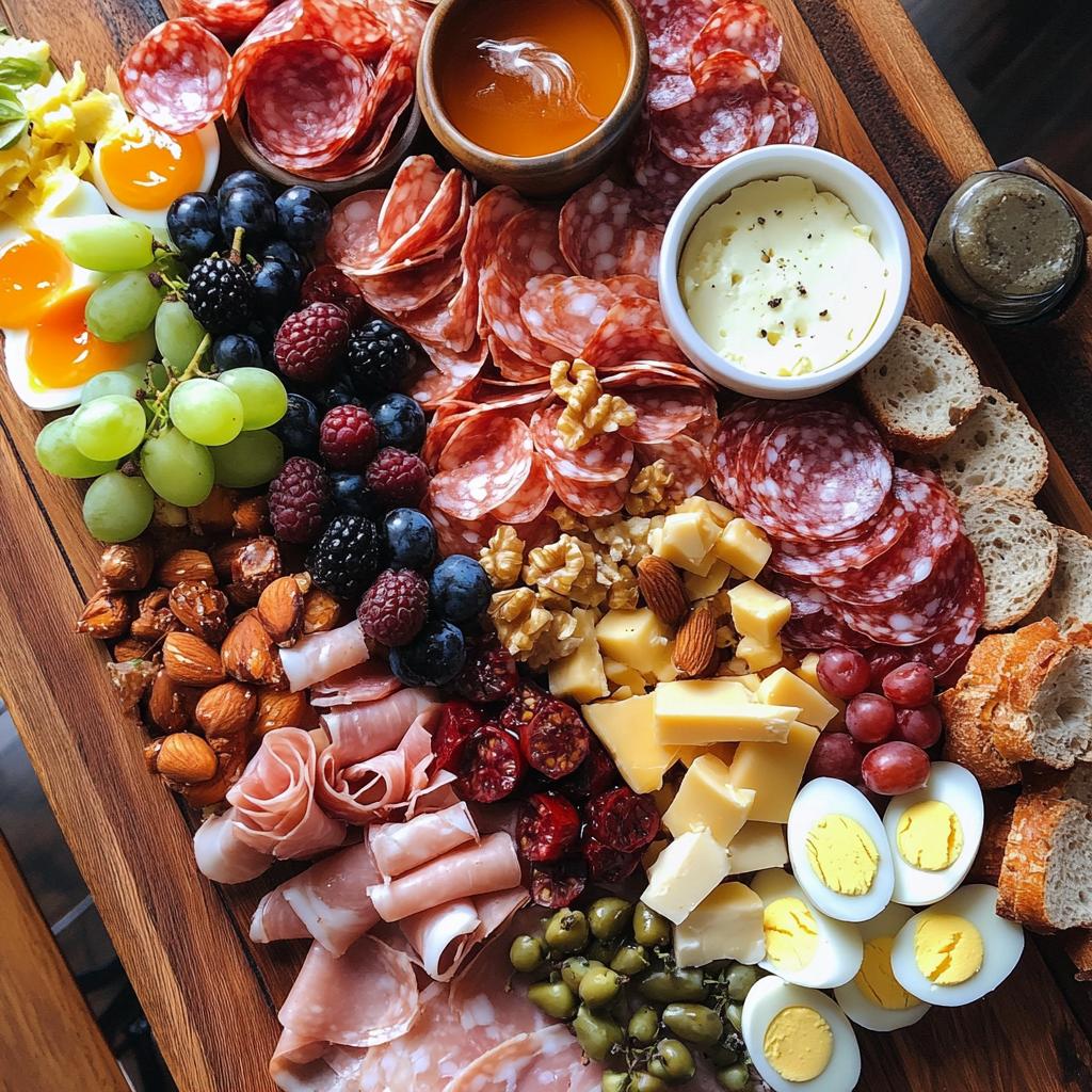 breakfast charcuterie board - detail 1