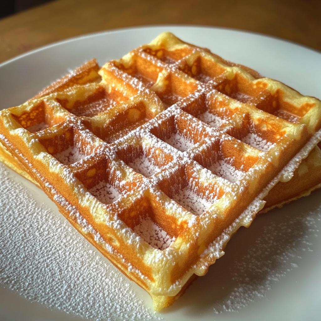 buttery belgian liege waffles - detail 1