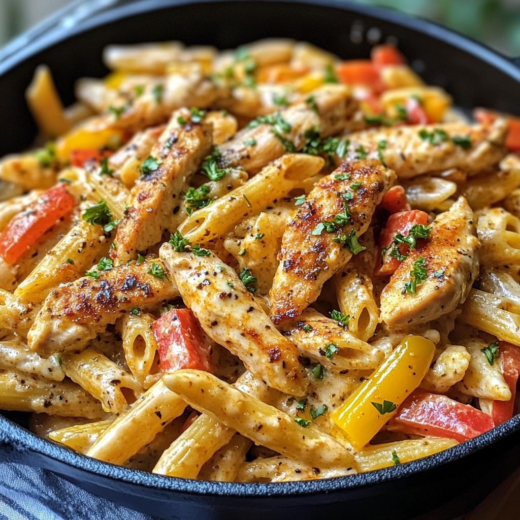 cajun chicken pasta - detail 1