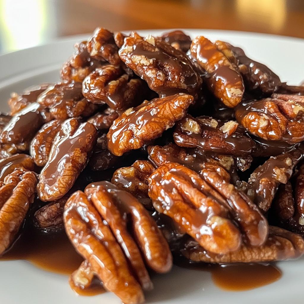 caramel pecan clusters - detail 1