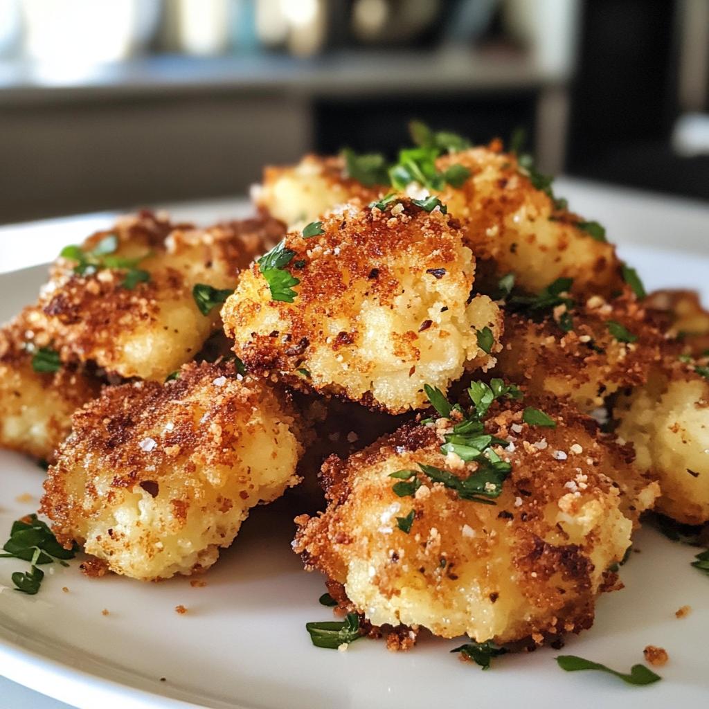 cauliflower fritters - detail 1