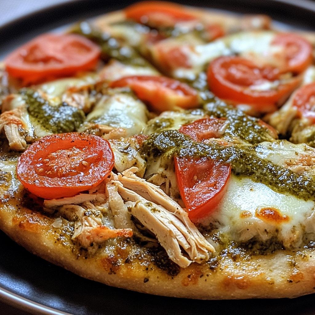 chicken pesto pizza