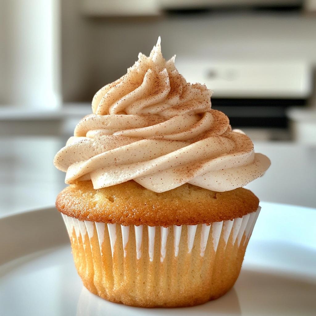 churro cupcakes with cinnamon cream cheese frosting